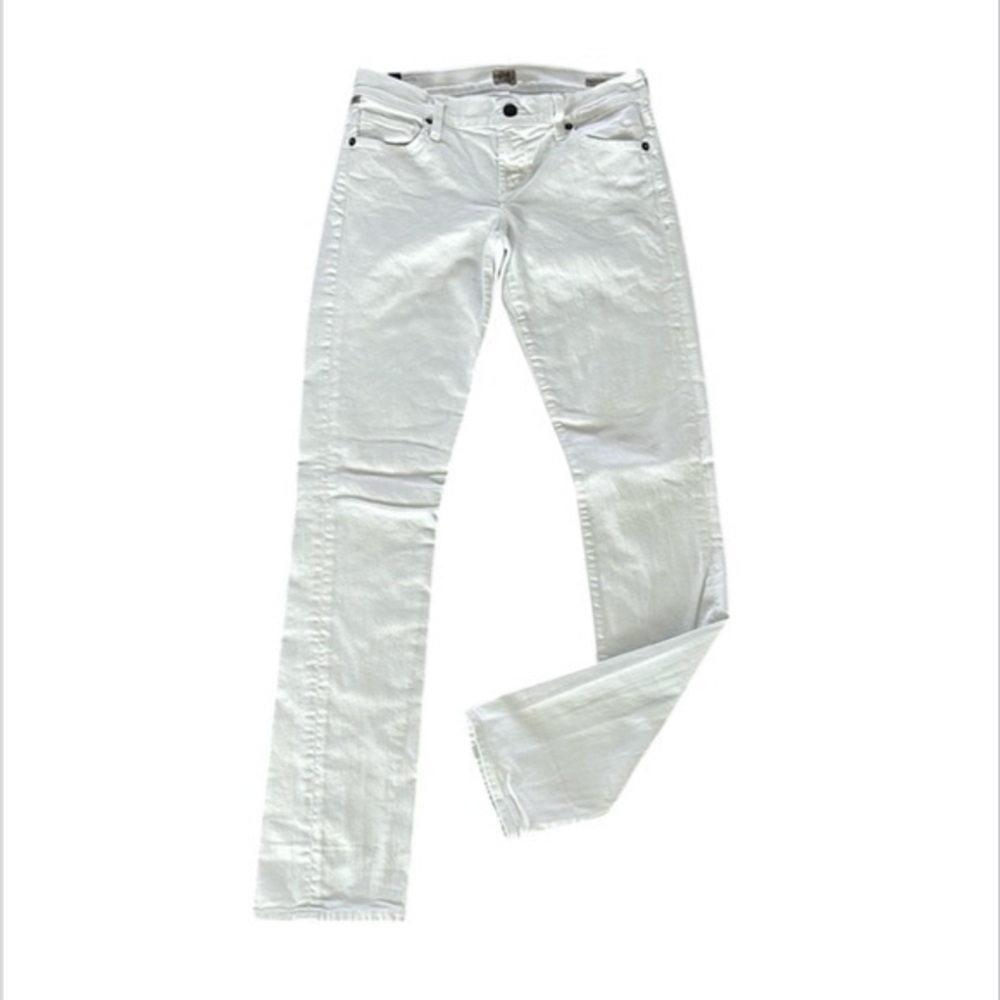 COH Ava low rise straight leg jeans in white size 26 long tall